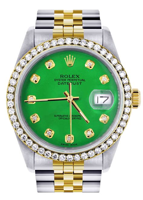 rolex green dial gold price|rolex gold watch green face.